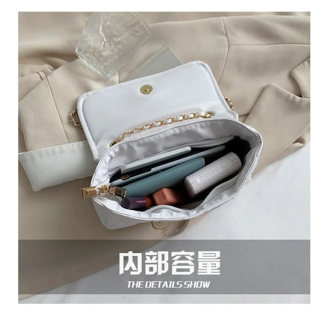 Women Fashion Shoulder Bag Chain Designer Satchel Clutch Lady Side Purse