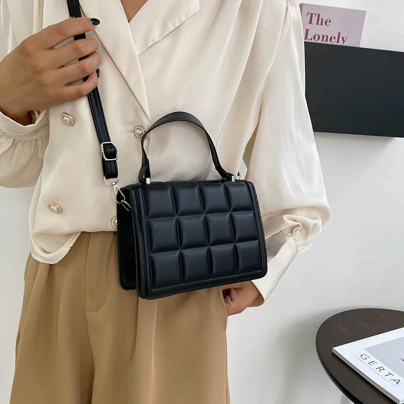 Women Fashion Shoulder Portable Square Crossbody Designer Pure Side Bag