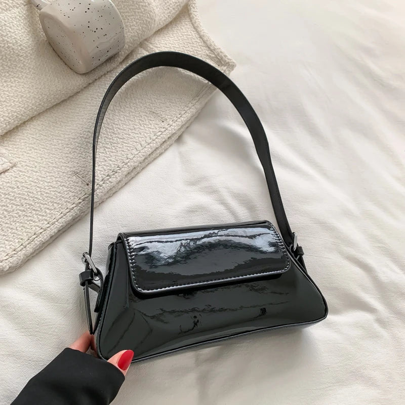 High Desing Flap Bagute Bag Bling Leather Handbags For Women