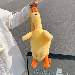 Funny Plush Duck Doll Shoulder Bag