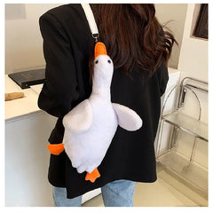 Funny Plush Duck Doll Shoulder Bag