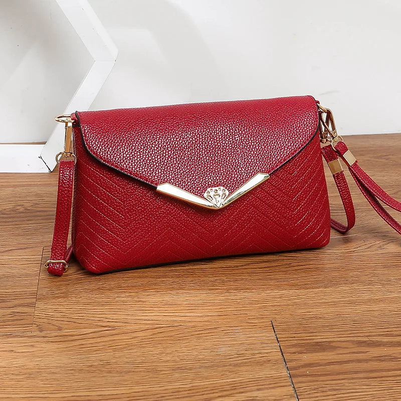 Vintage PU Leather Shoulder Bags for Women Crossbody Totes Bolsa