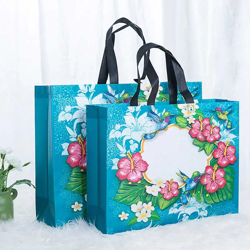 Women Reusable Shopping Bag Large Capacity Non-woven Portable Tote Bag