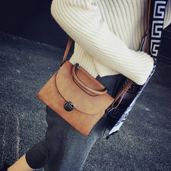Women's Small Square Bag Retro Shoulder Handbag