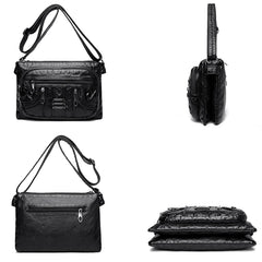 Soft Leather Shoulder Bag Large Capacity Crossbody Bag Wallet