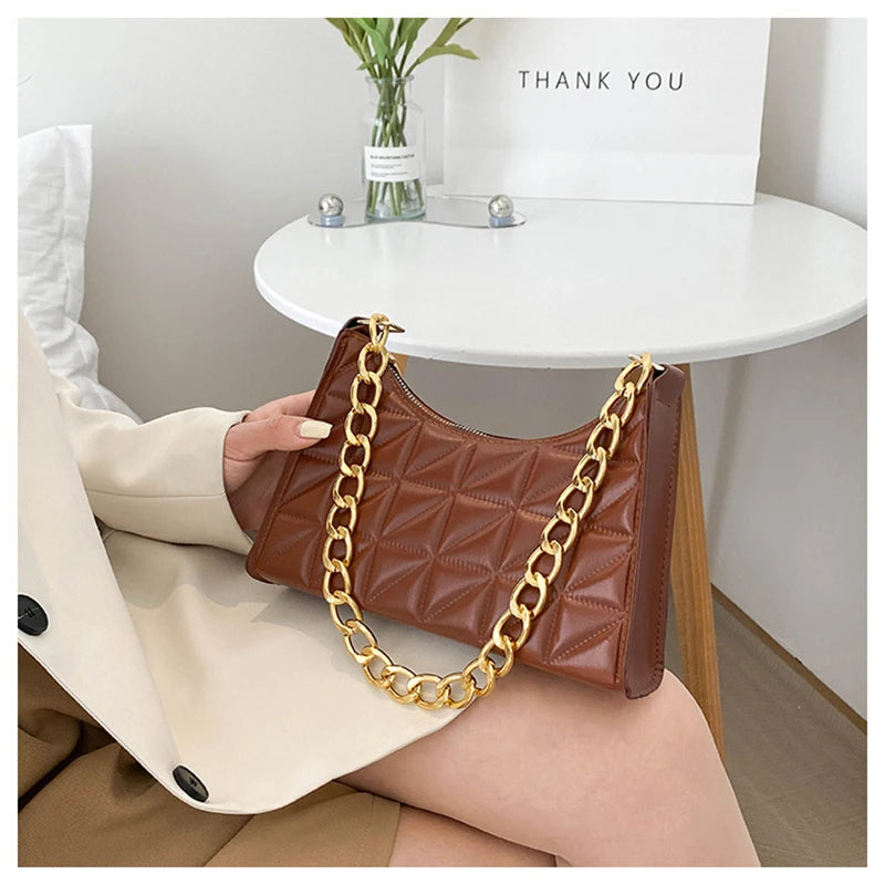 Women's Diamond Chain Shoulder Bag Handbag Shopping Bag