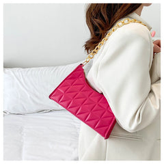 Women's Diamond Chain Shoulder Bag Handbag Shopping Bag