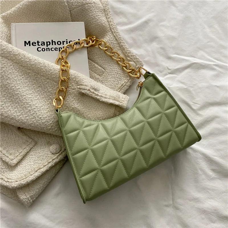 Women's Diamond Chain Shoulder Bag Handbag Shopping Bag