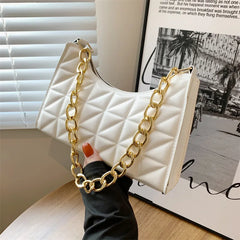 Women's Advanced Diamond Shoulder Handbag All-match Texture Shopping