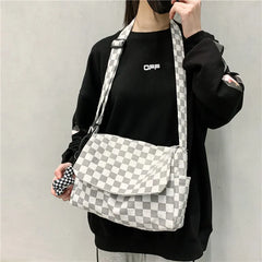 Canvas Messenger Shoulder Bag Vintage Crossbody Travel Package Cross Body Bag