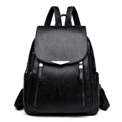Women's Large PU Leather Backpack Travel Handbag Schoolbag