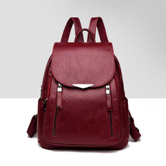 Women's Large PU Leather Backpack Travel Handbag Schoolbag
