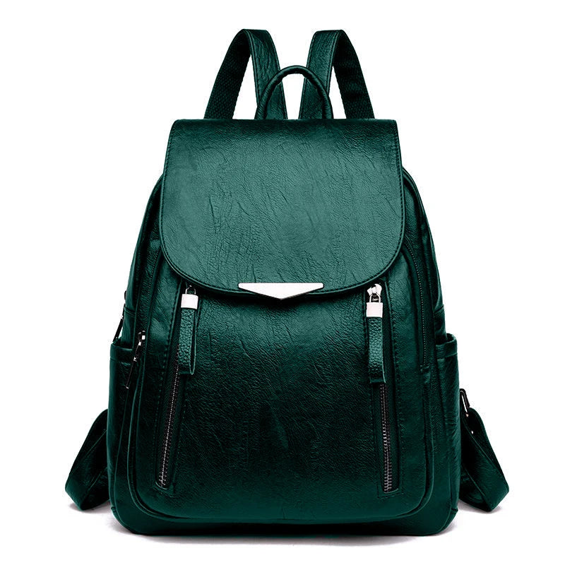 Women's Large PU Leather Backpack Travel Handbag Schoolbag