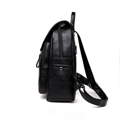 Women's Backpack Travel Large PU Leather Handbag Schoolbag For Girls