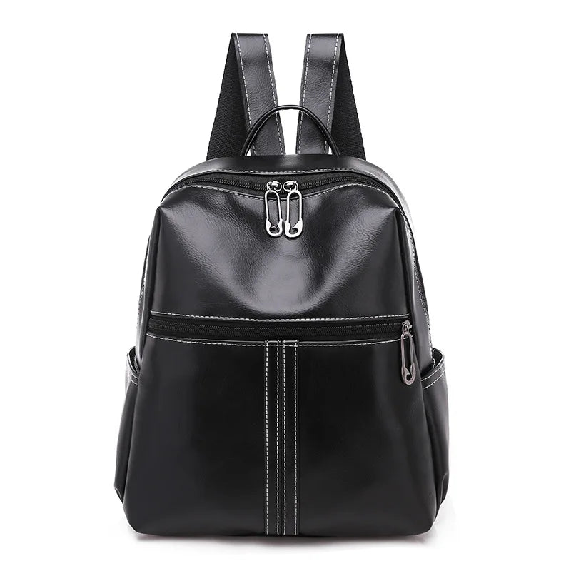 Women's Stylish PU Backpack for Travel Camping University School