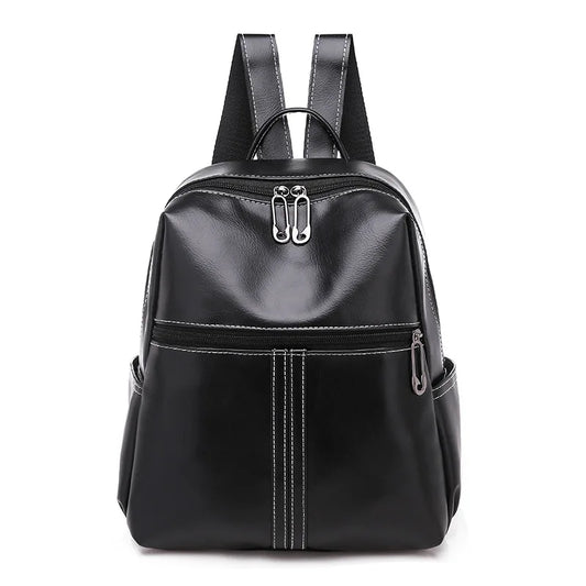 Women's Stylish PU Backpack for Travel Camping University School