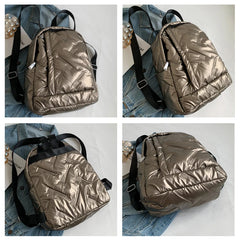 Nylon Women's Backpack Winter School Girl Handbag