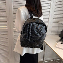 Nylon Women's Backpack Winter School Girl Handbag