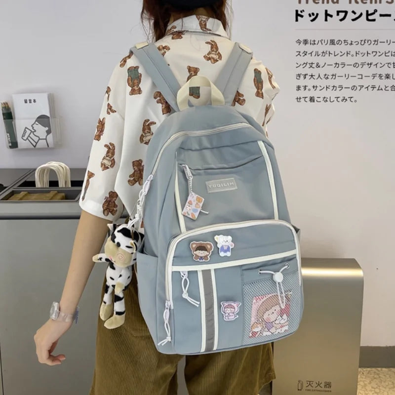 Japanese High School Student Backpack Large Capacity