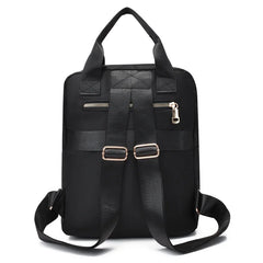 Women's Solid Travel Backpack Nylon Schoolbag for Women