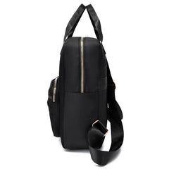 Women's Solid Travel Backpack Nylon Schoolbag for Women