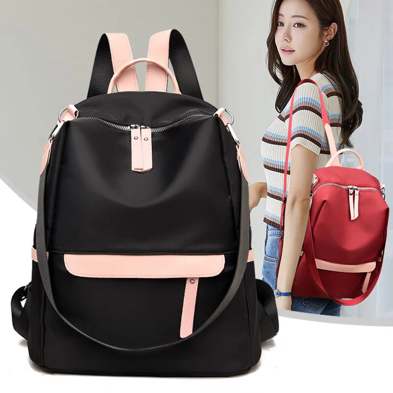 Women's Oxford Cloth Backpack Feminina School Bags for Girls