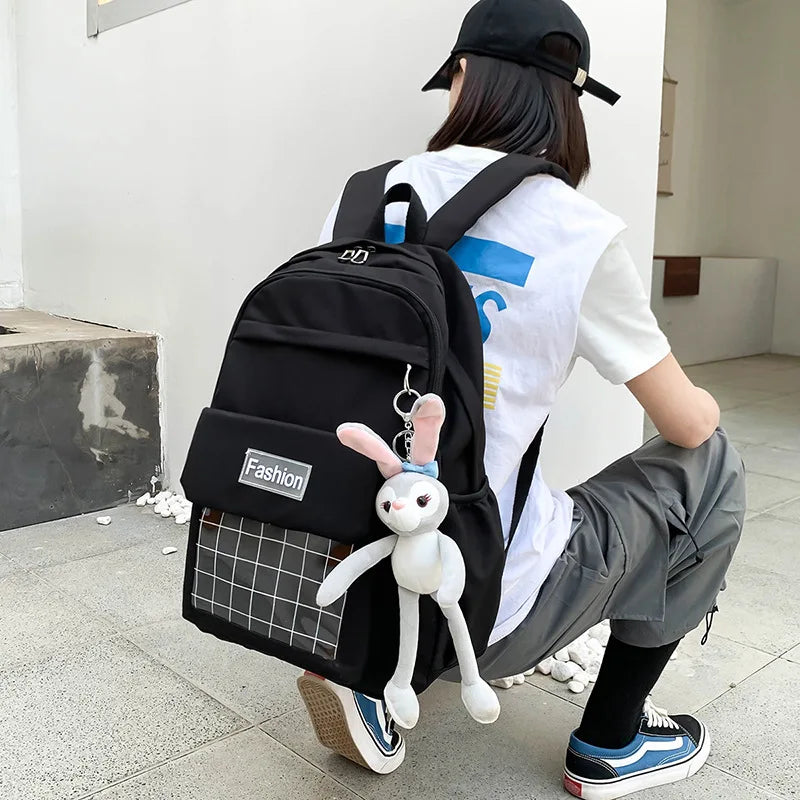 Waterproof Oxford Backpack Large Capacity Travel School Bags For Girls