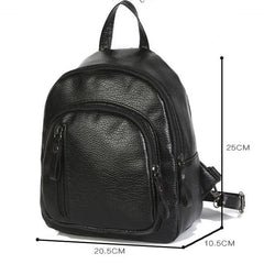 PU Leather Travel Shoulder Backpack for Women