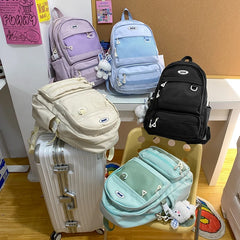 Women's Backpack Multi-pocket Big Travel Bag Schoolbag for Teenage Girl