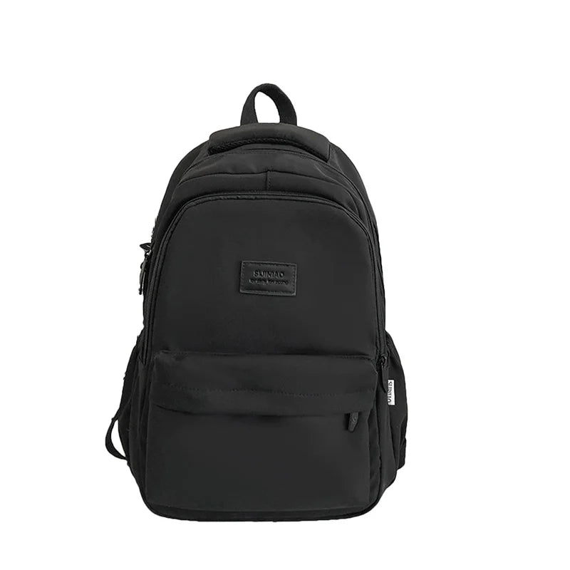 Solid Women's Backpack Multi-pocket Casual Travel Bag