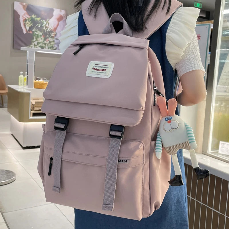Women's Multi-pocket Backpack for Teenage Girl Boy