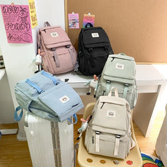 Women's Multi-pocket Backpack for Teenage Girl Boy