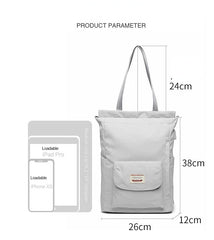 Women's Waterproof USB Laptop Backpack Schoolbag
