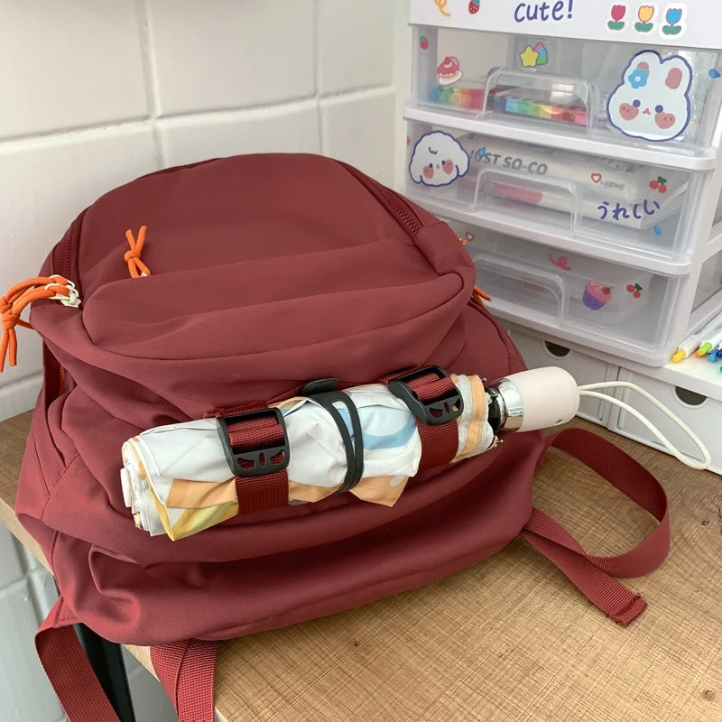 Waterproof Women's Backpack Multi-pocket High Schoolbag