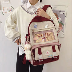 Junior School Backpack for Girls, Student Book Bag, Teen Laptop Daypack