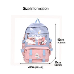 Junior School Backpack for Girls, Student Book Bag, Teen Laptop Daypack