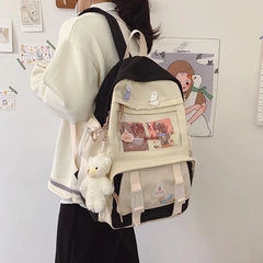 Junior School Backpack for Girls, Student Book Bag, Teen Laptop Daypack
