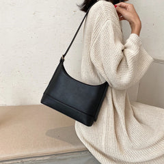 Women Shoulder Bags Casual All-match Portable Messenger Bag Bucket Bag