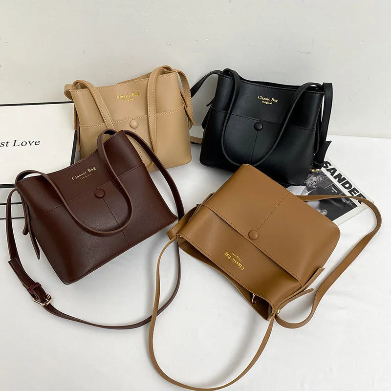 Women's Retro Bucket Shoulder Bag