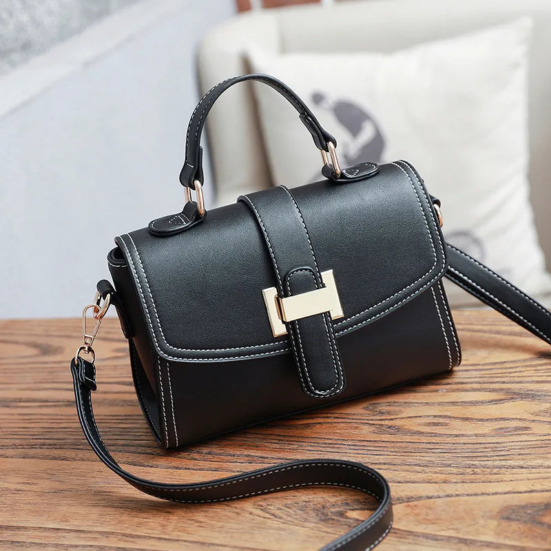 Retro Leather Shoulder Bag Women's Handbag Messenger Bag