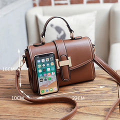 Retro Leather Shoulder Bag Women's Handbag Messenger Bag