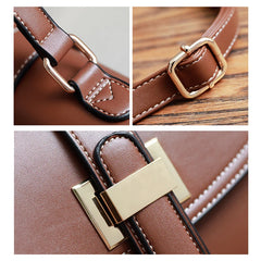 Retro Leather Shoulder Bag Women's Handbag Messenger Bag
