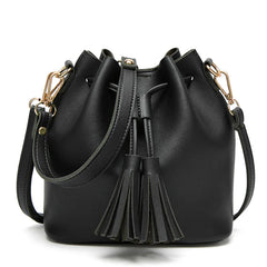 Women's Tassel Shoulder Messenger Bag Small Square Bag