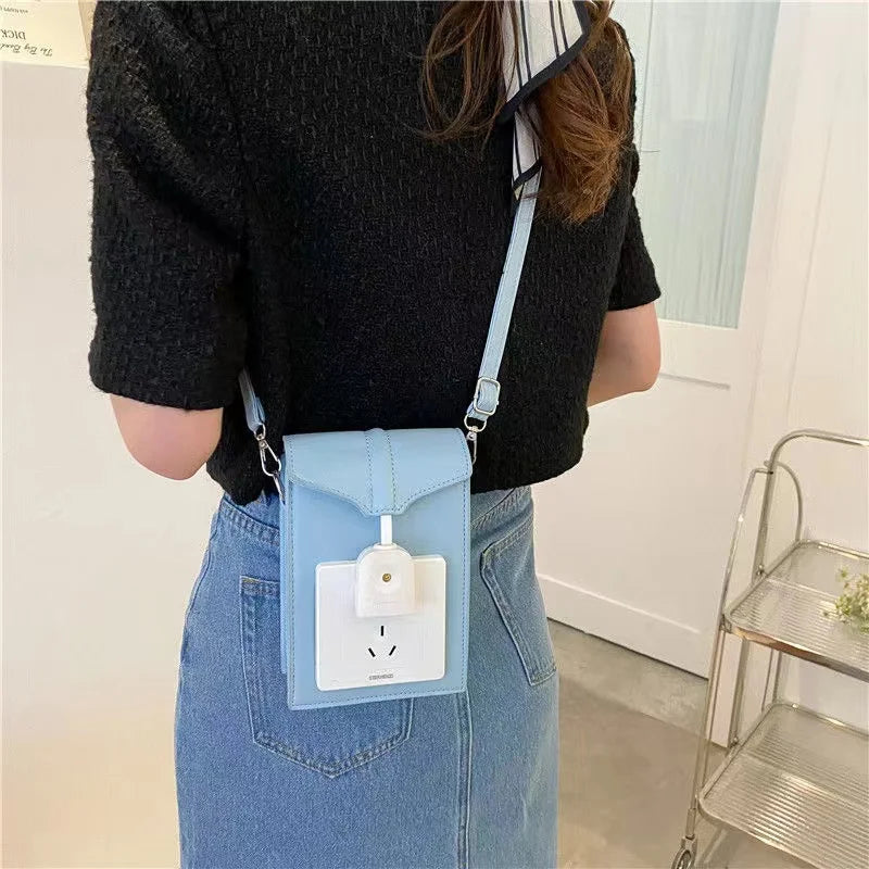 Women's Niche Switch Socket Mobile Phone Bag Shoulder Messenger Bag
