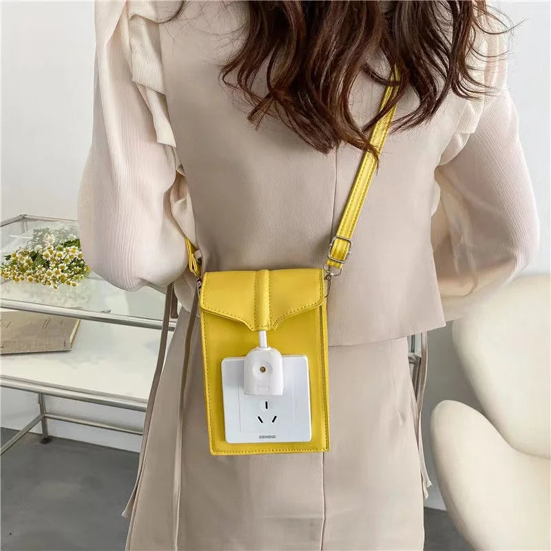 Women's Niche Switch Socket Mobile Phone Bag Shoulder Messenger Bag