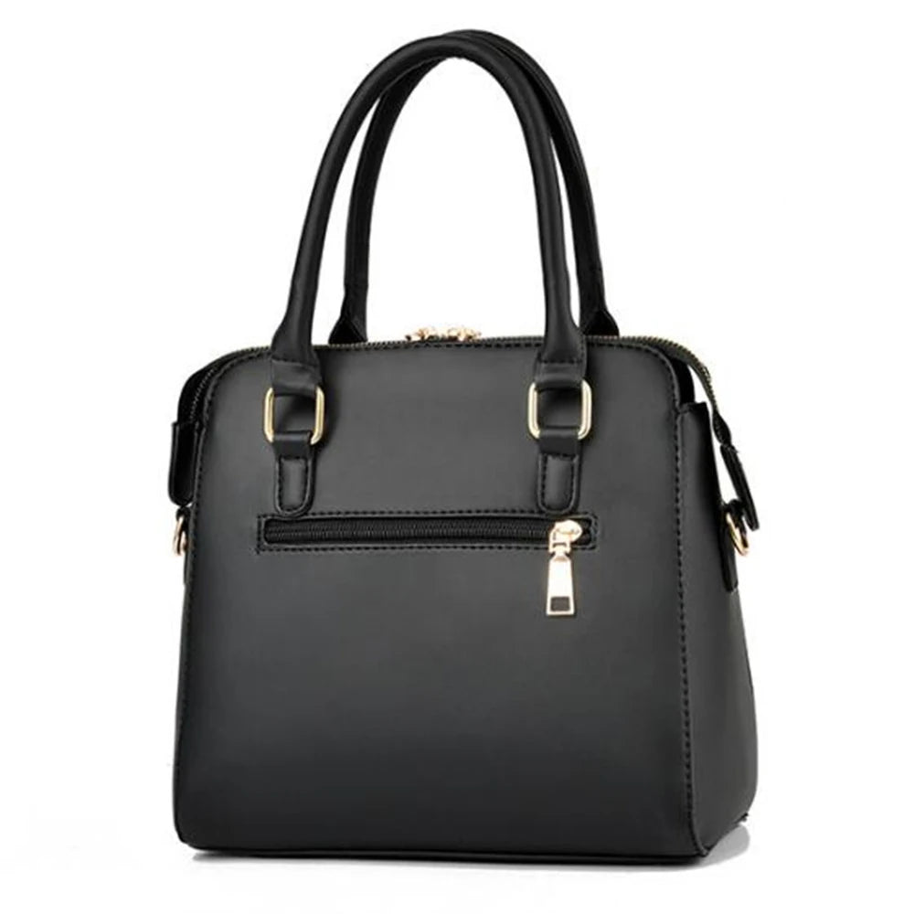 Embroidery Crossbody Handbag Leather Tote Clutch Purse Bag