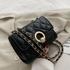 Women's Embroidery Cross Body Bag Rhombic Chain Bag