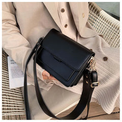 Mini Pu Leather Flap Shopper Bag for Women Crossbody Bag