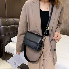 Mini Pu Leather Flap Shopper Bag for Women Crossbody Bag