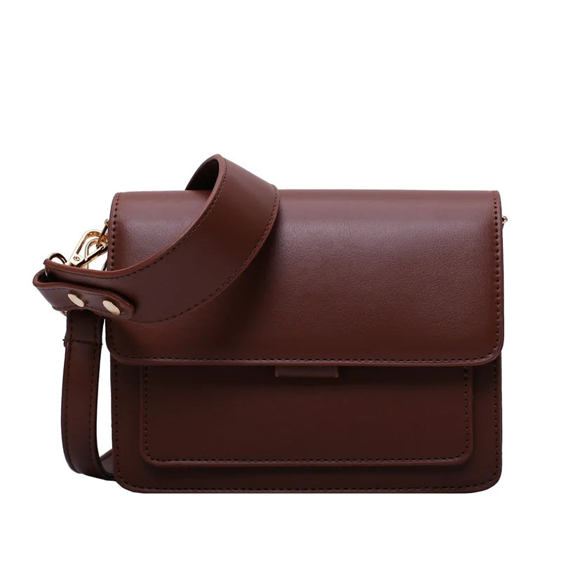 Mini Pu Leather Flap Shopper Bag for Women Crossbody Bag